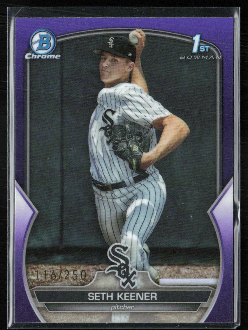 Seth Keener Chrome 1st Bowman Purple /250