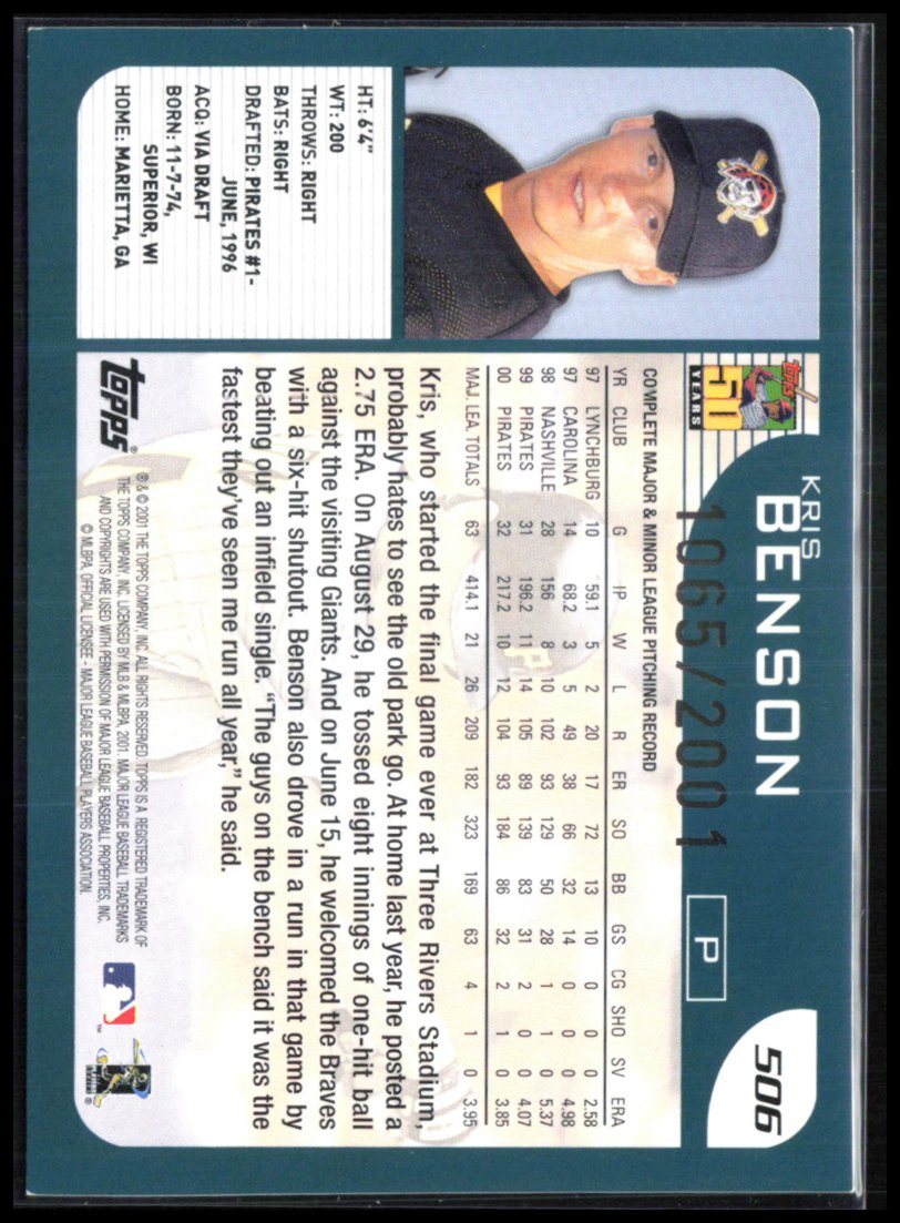 Kris Benson /2001