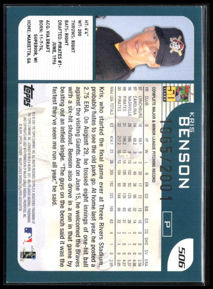 Kris Benson /2001