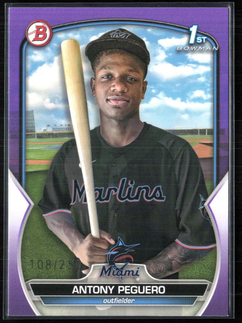 Antony Peguero 1st Bowman Purple /250