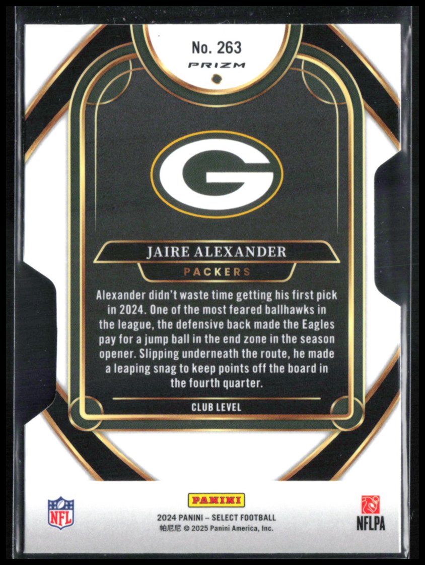 Jaire Alexander Silver Die-Cut
