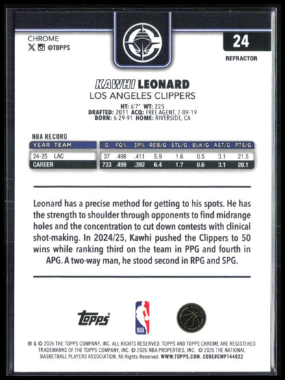 Kawhi Leonard Refracor