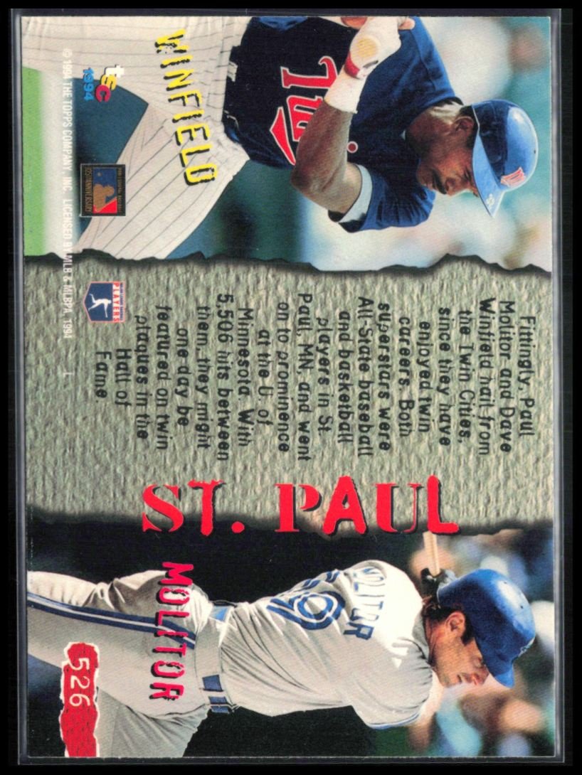 Paul Molitor Dave Winfield
