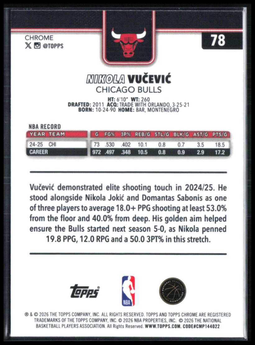 Nikola Vucevic X-Fractor