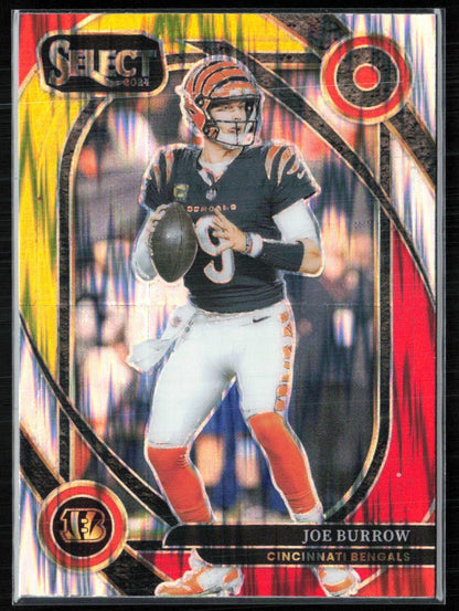 Joe Burrow Yellow Red Shock