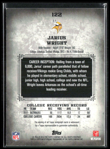 Jarius Wright Auto