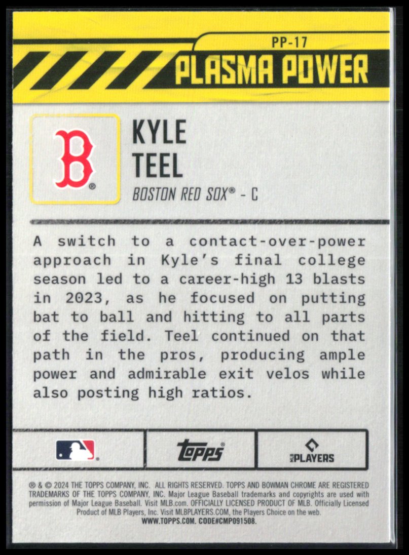 Kyle Teel Plasma Power