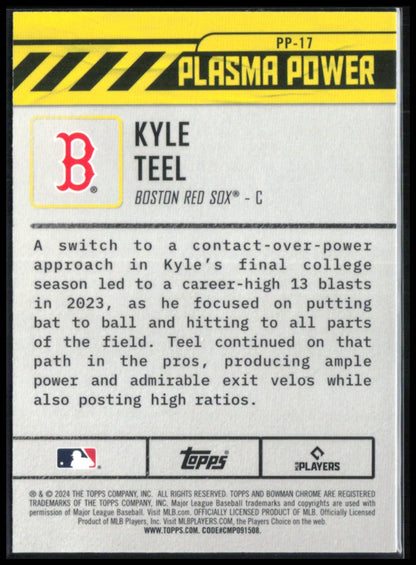 Kyle Teel Plasma Power