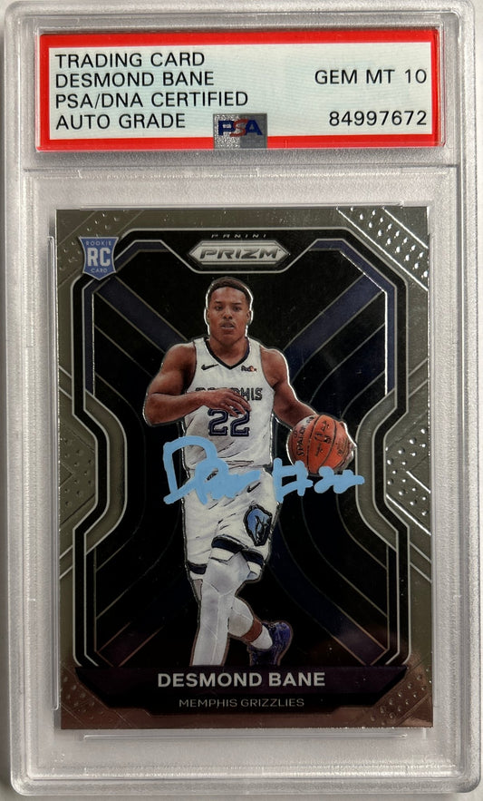 Desmond Bane RC PSA/DNA Certified Auto 10 Auto Grade