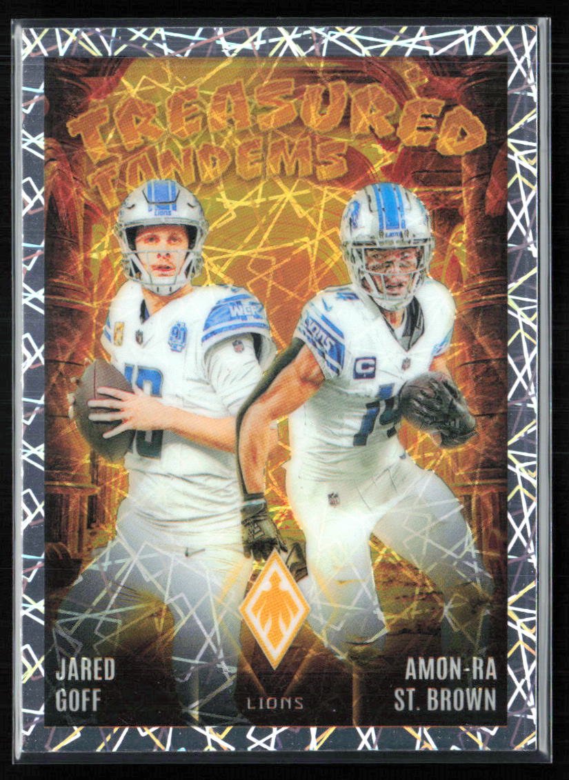 Jared Goff / Amon-Ra St. Brown Treasured Tandems Lazer