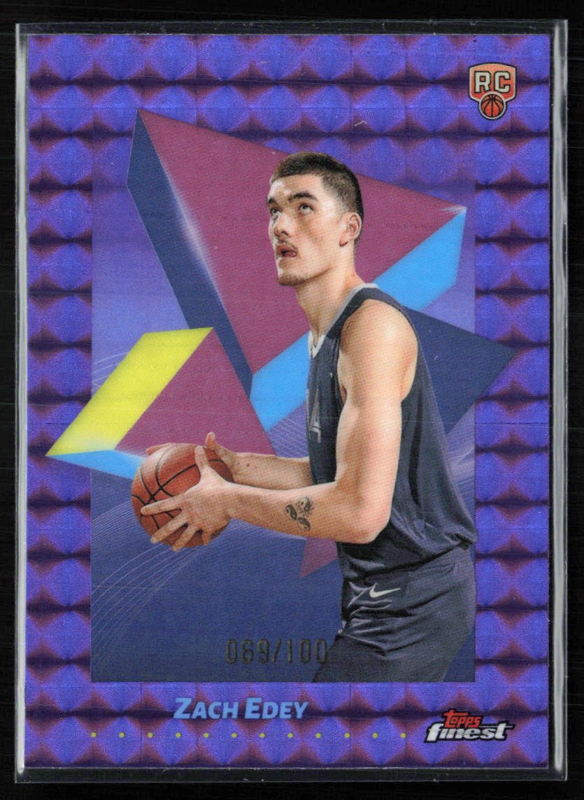 Zach Edey RC Purple Geometric /100