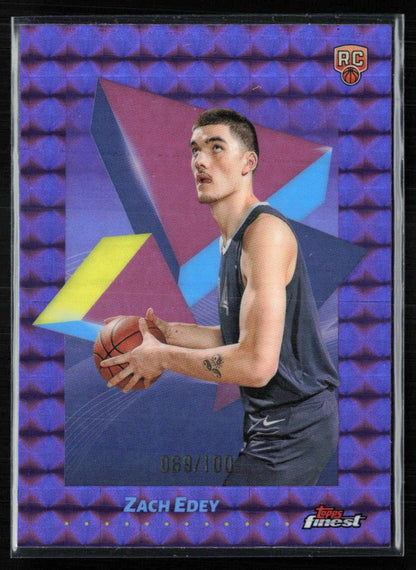 Zach Edey RC Purple Geometric /100