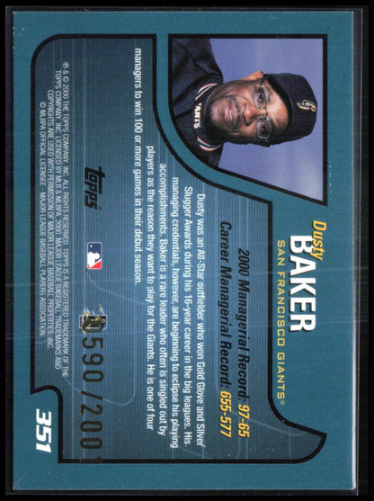 Dusty Baker Gold /2001