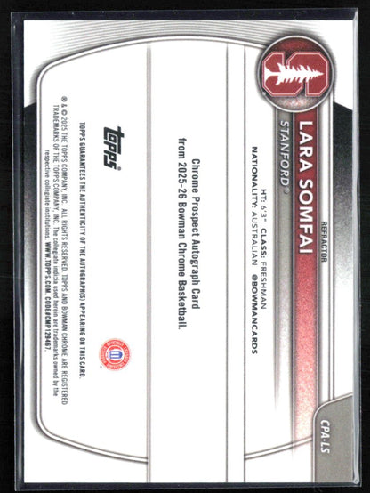Lara Somfai 1st Bowman Auto /499