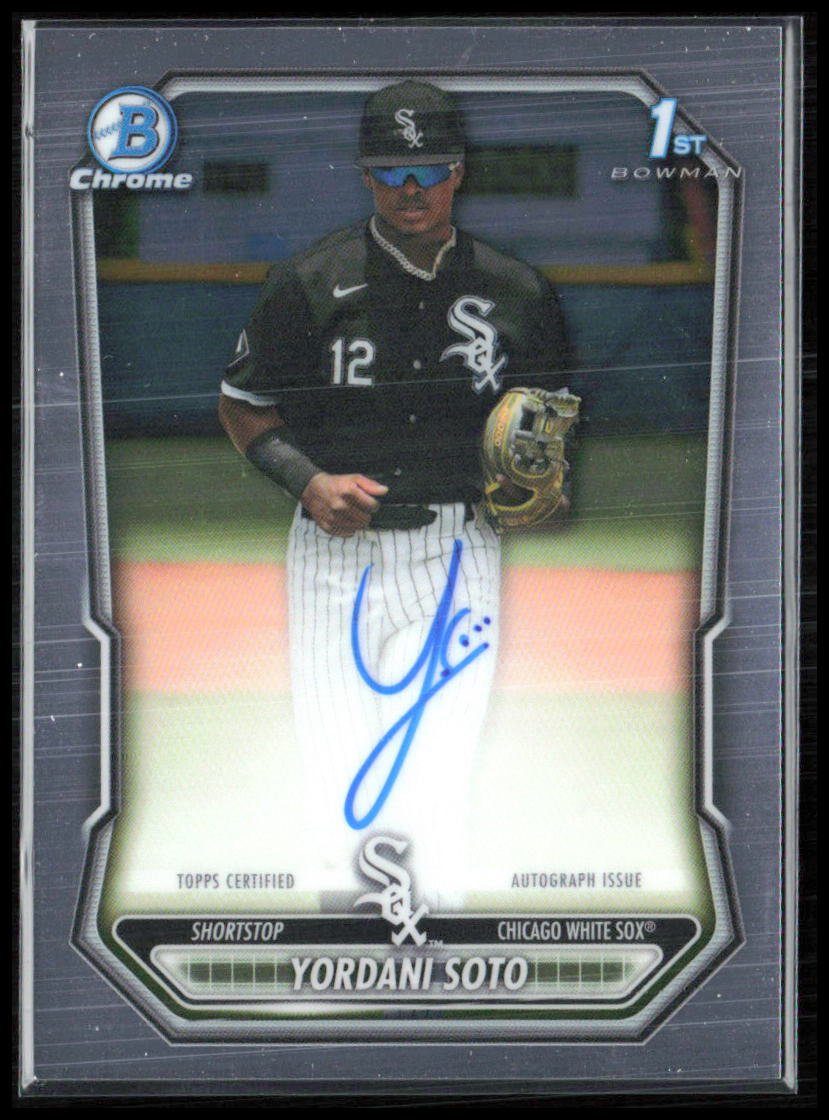 Yordani Soto 1st Bowman Auto Bowman Chrome