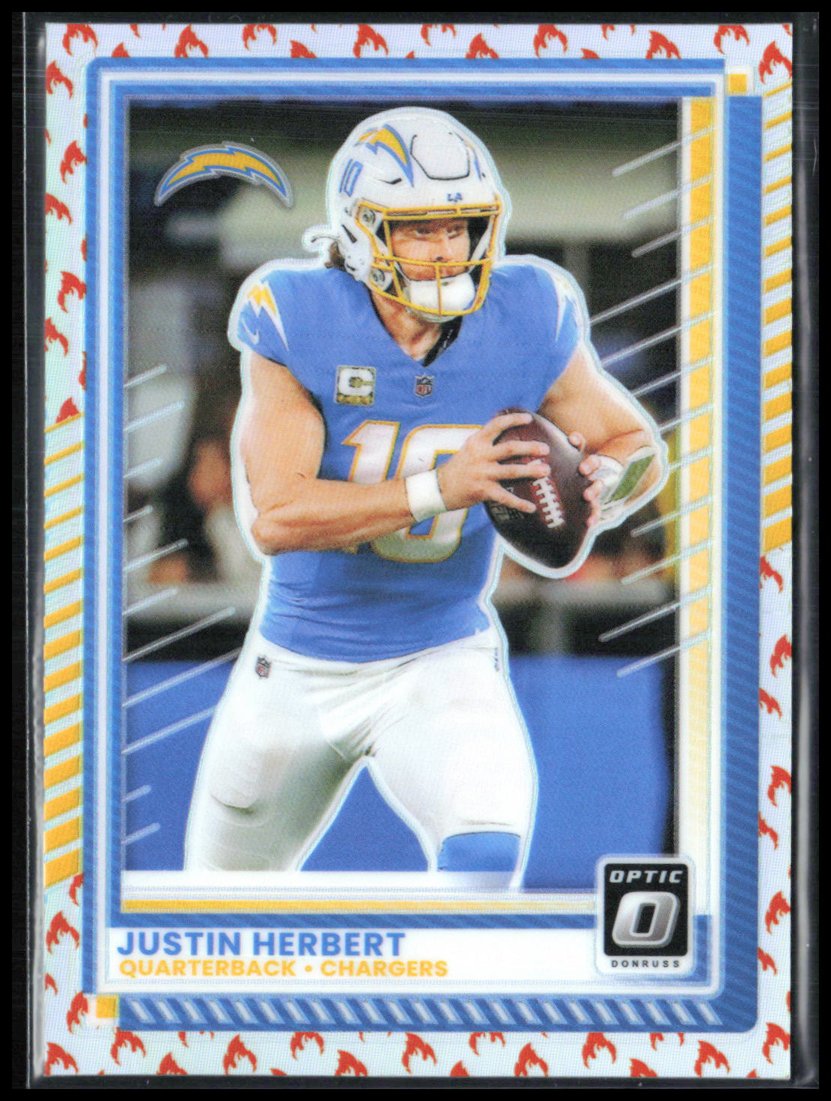 Justin Herbert Fire Emoji SSP 2025 Optic