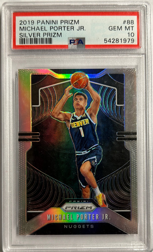 Michael Porter Jr. RC Silver Prizm PSA 10