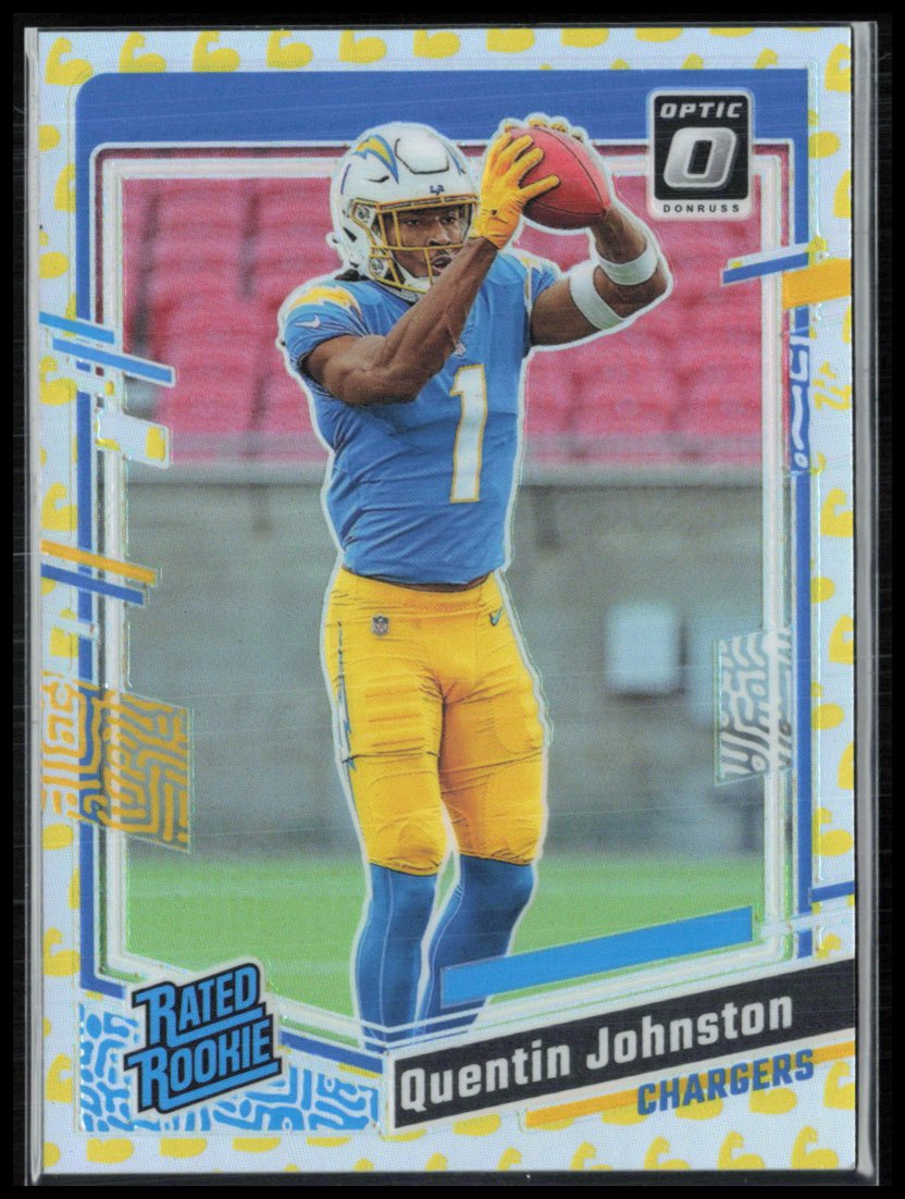 Quentin Johnston RC Muscle Emoji /149 2023 Optic Rated Rookie