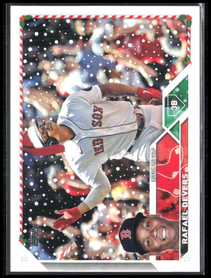 Rafael Devers Santa's Cap