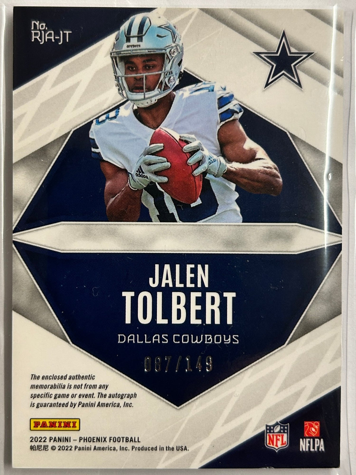 Jalen Tolbert RC Patch Auto /149