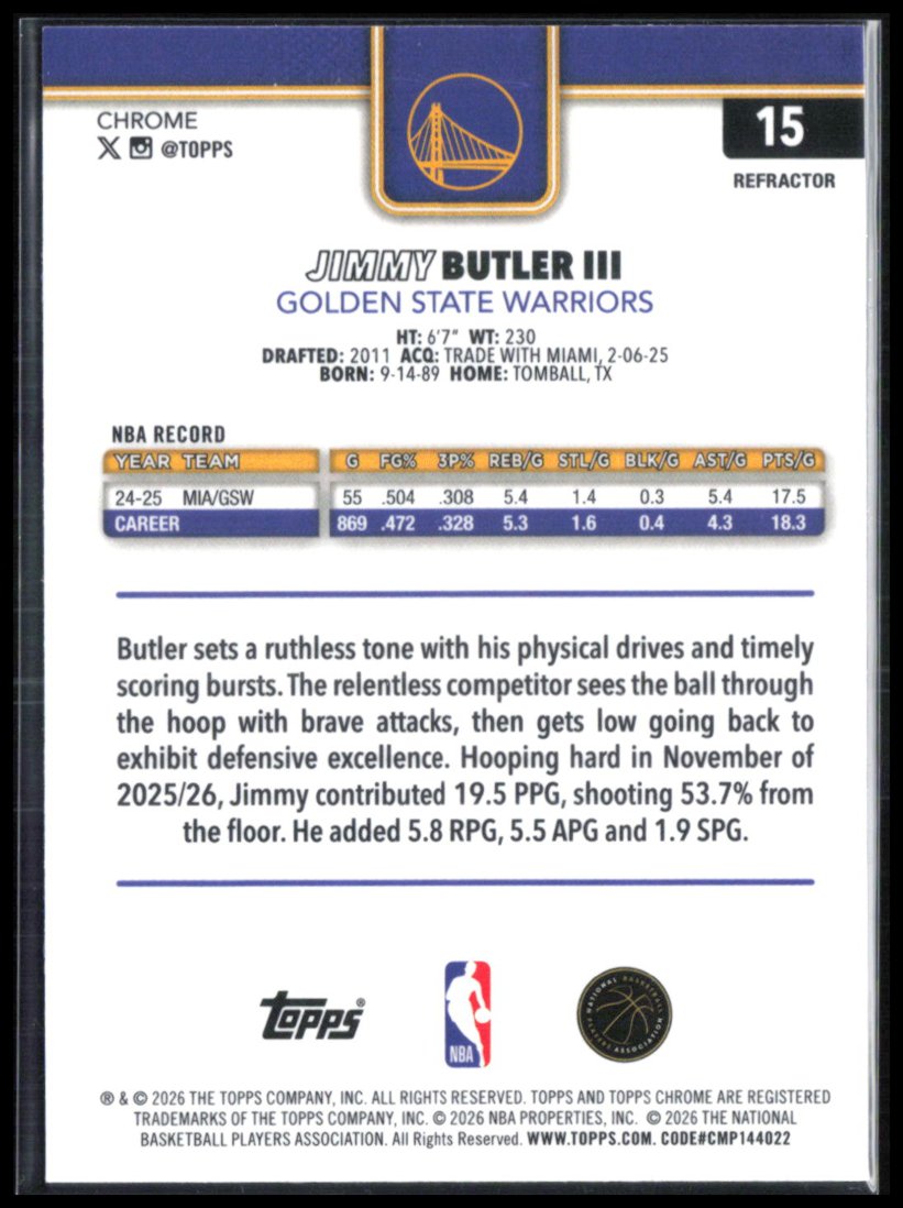 Jimmy Butler III Refractor