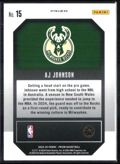 AJ Johnson RC Green Prizm