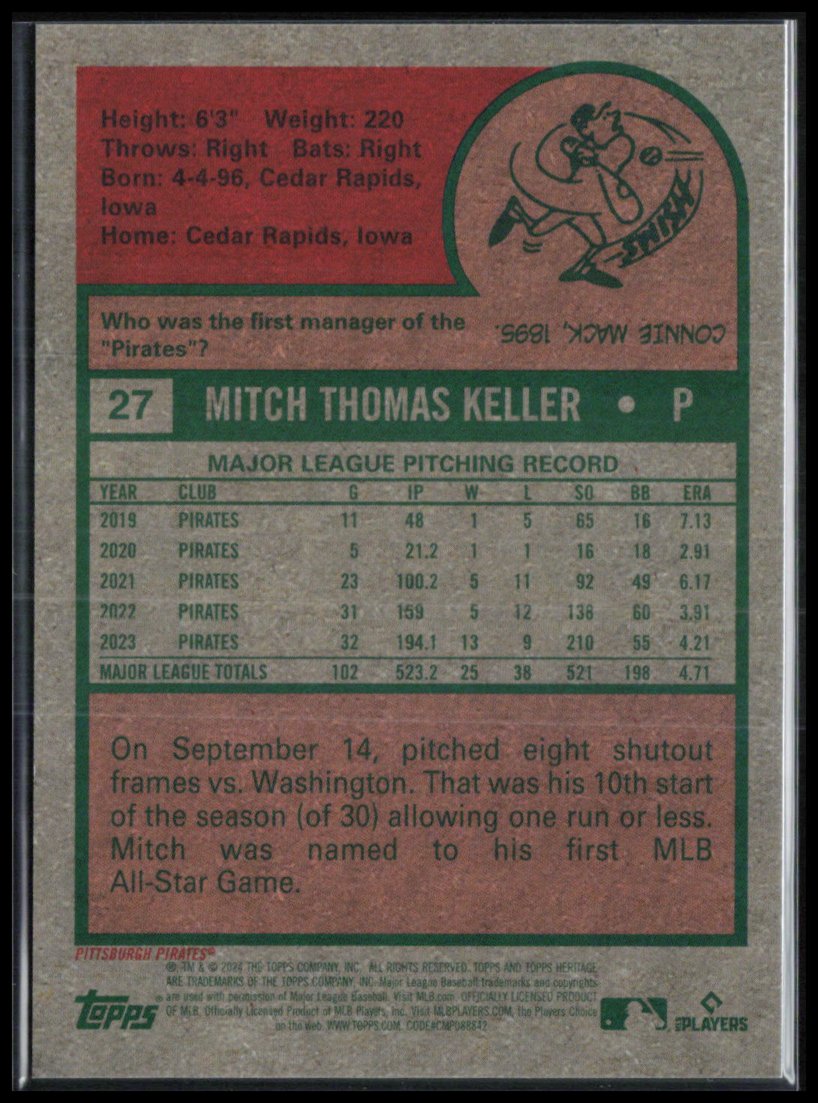 Mitch Keller /699