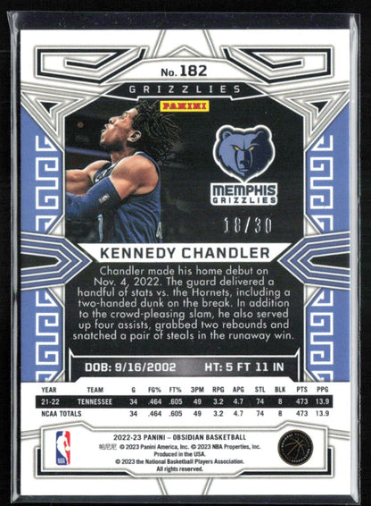 Kennedy Chandler RC Electric Blue /30 2022-23 Obsidian