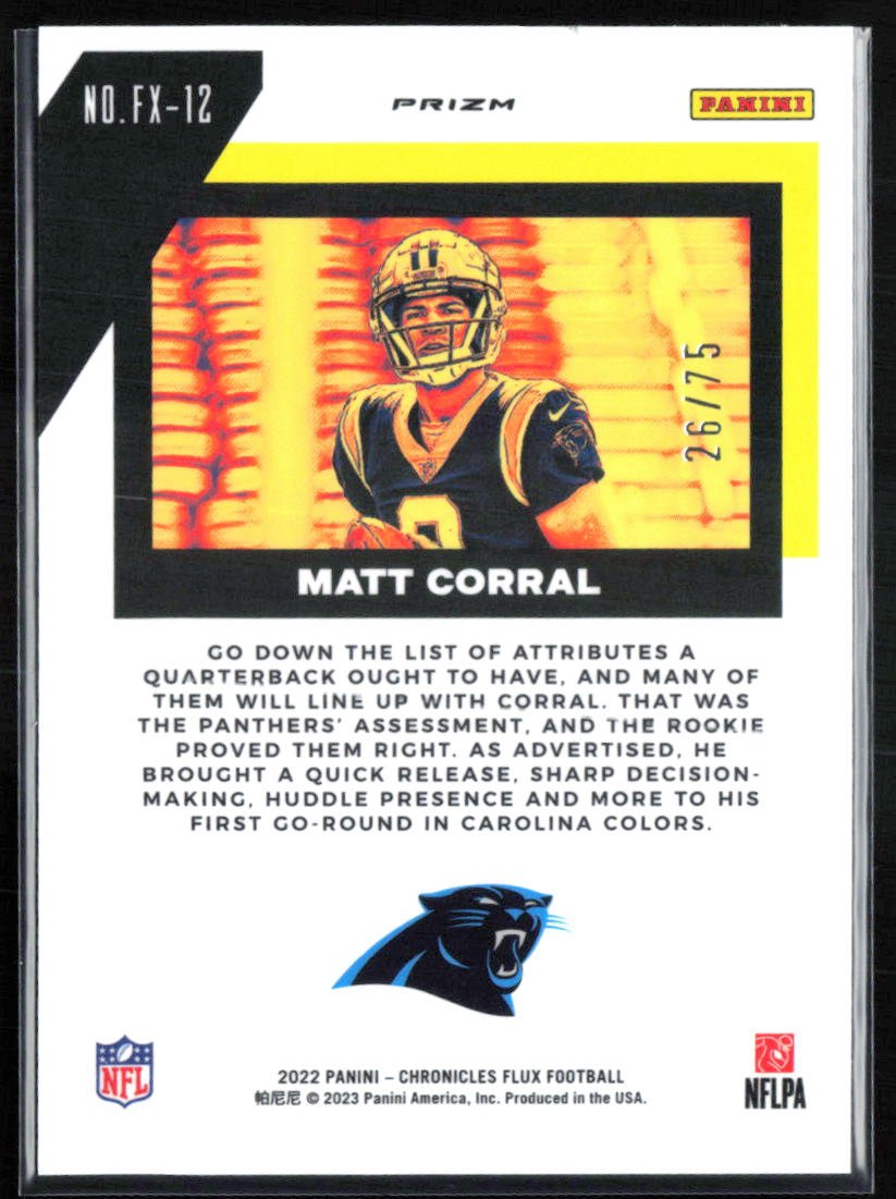 Matt Corral RC Orange /75
