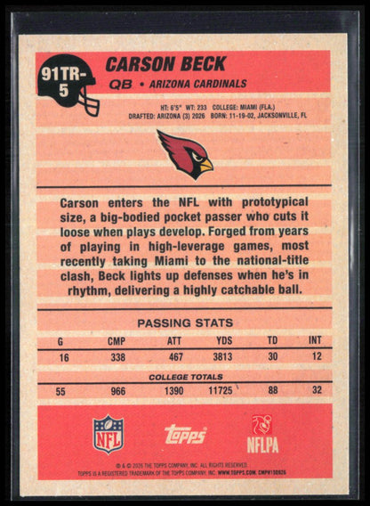 Carson Beck RC