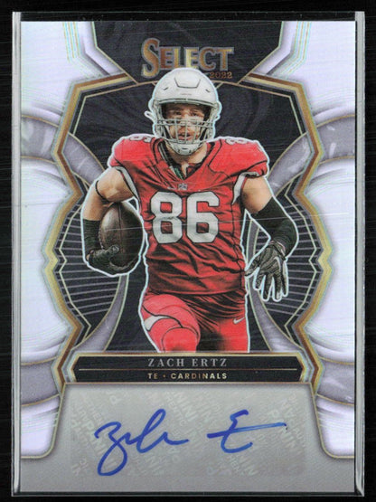 Zach Ertz Auto Silver /99 Select Signatures