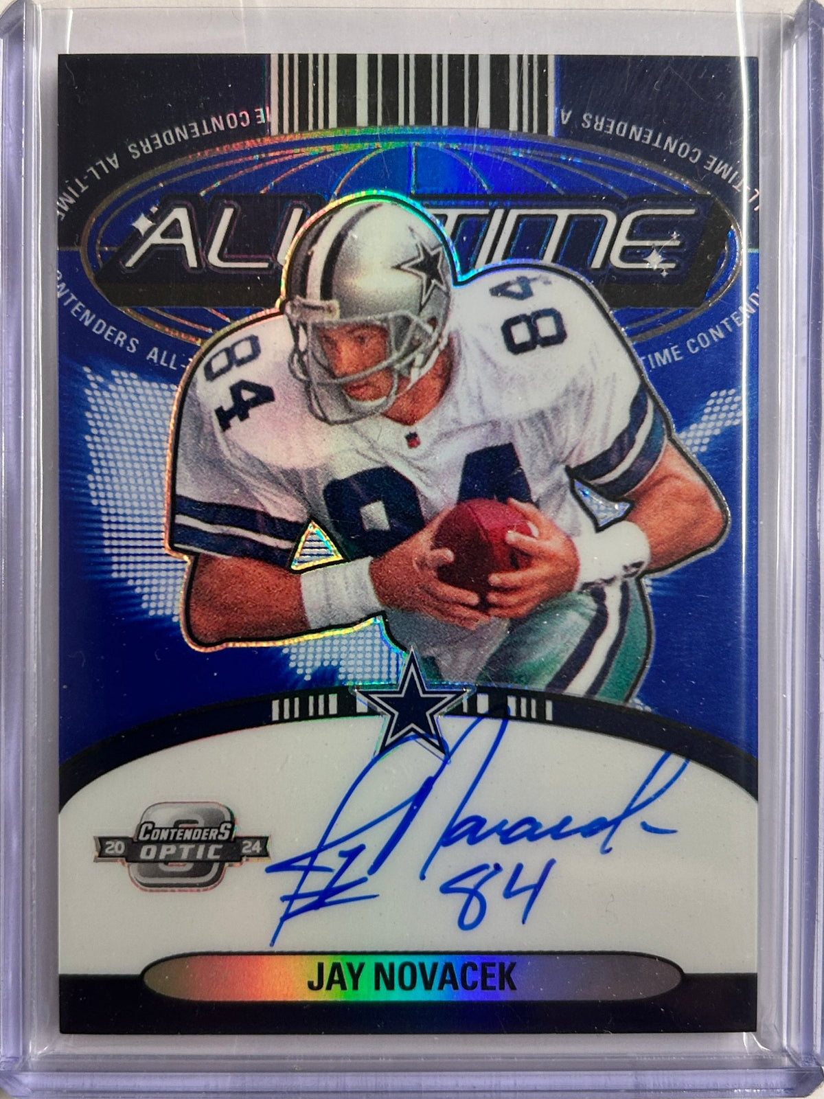 Jay Novacek Auto /50 2024 Contenders Optic Football