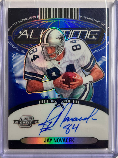 Jay Novacek Auto /50 2024 Contenders Optic Football