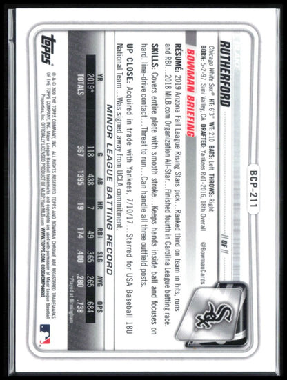 Blake Rutherford Green Mojo /99