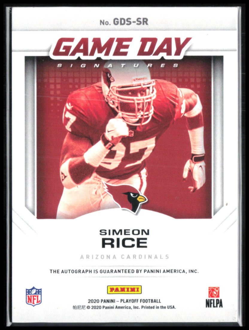 Simeon Rice Auto Game Day