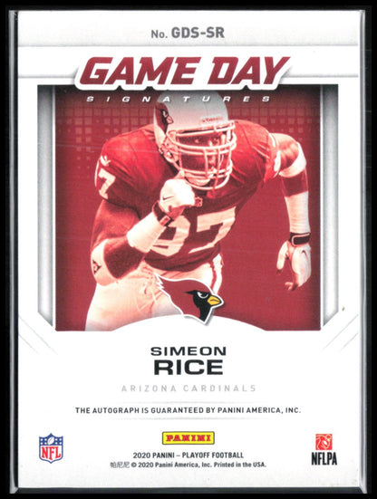 Simeon Rice Auto Game Day