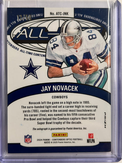 Jay Novacek Auto /50 2024 Contenders Optic Football