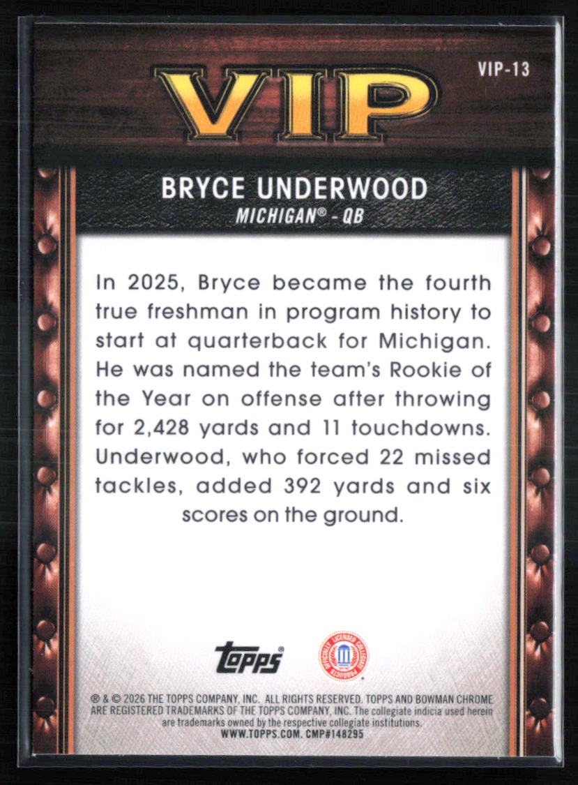 Bryce Underwood VIP