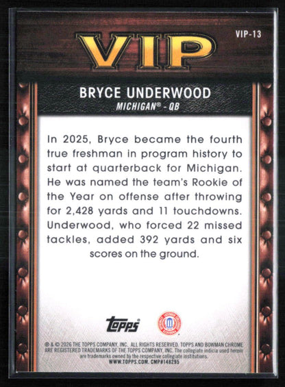 Bryce Underwood VIP