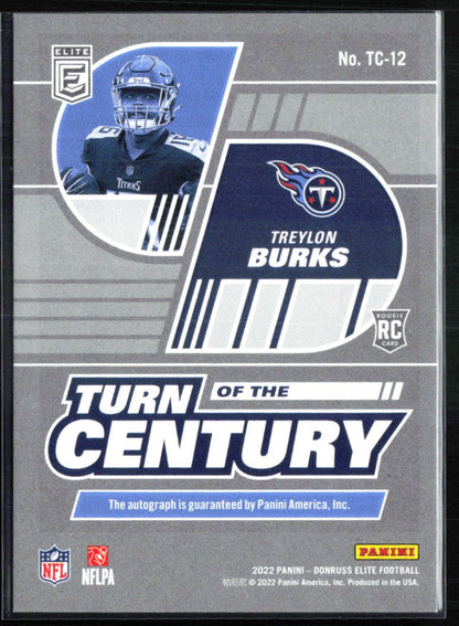 Treylon Burks RC Auto /99 Turn of the Century