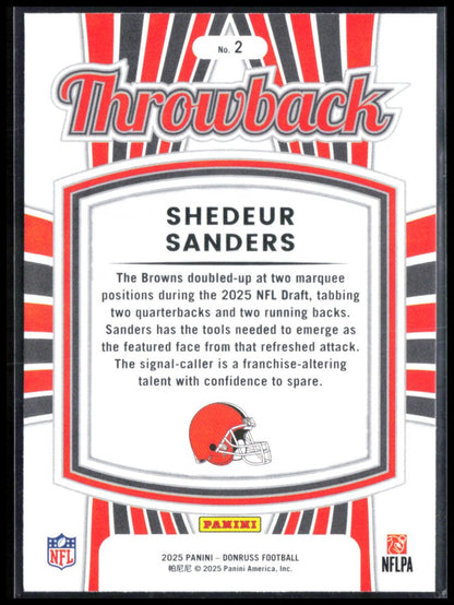 Shedeur Sanders RC Throwback
