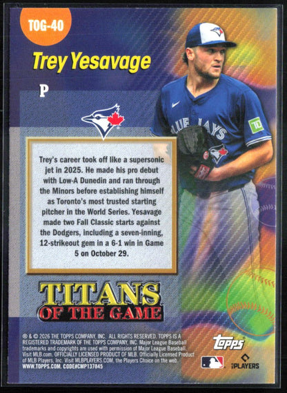 Trey Yesavage RC