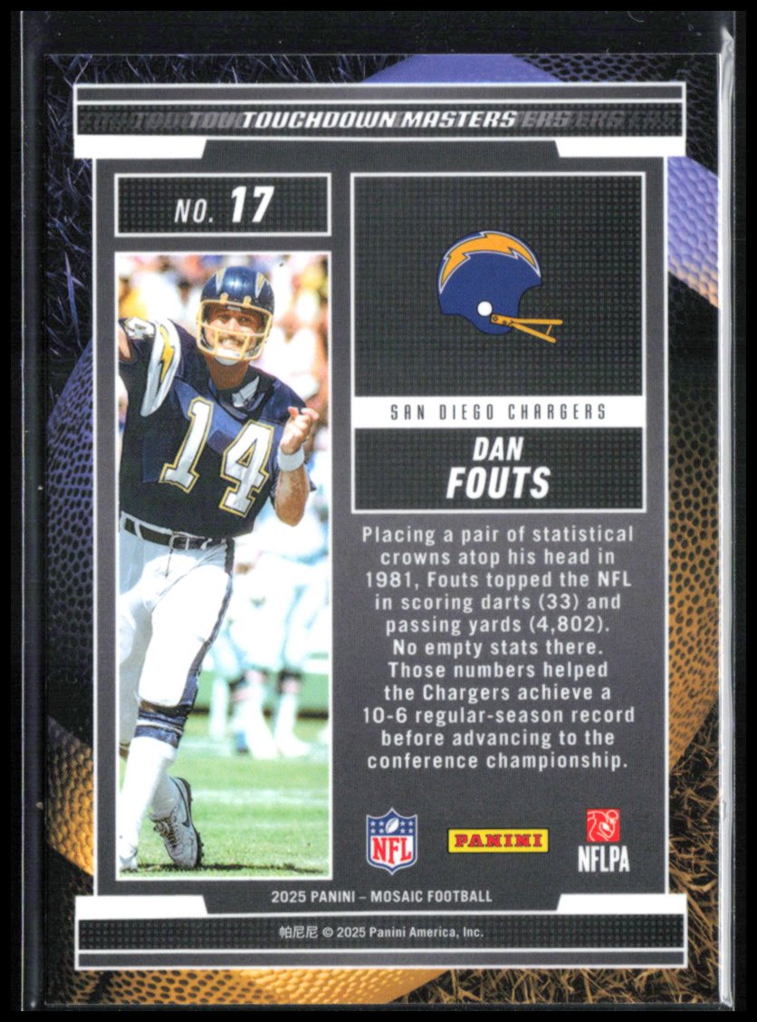 Dan Fouts Mosaic Prizm