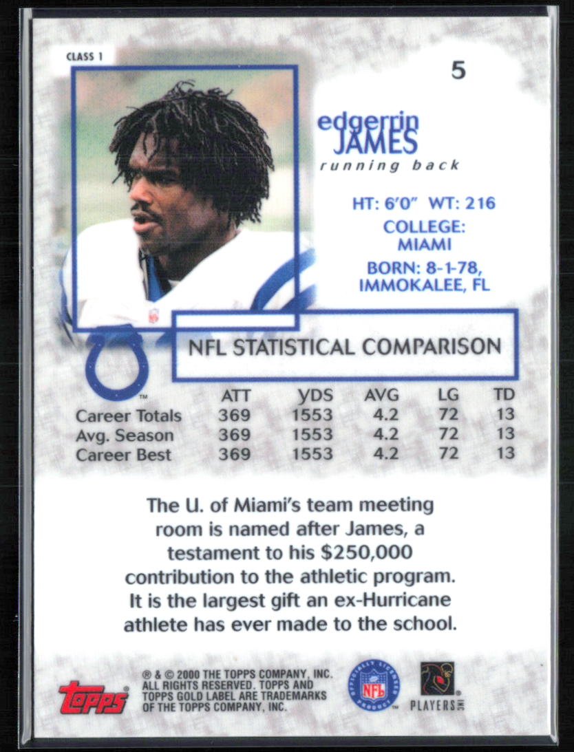 Edgerrin James Class 1