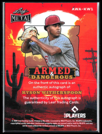 Kyson Witherspoon Auto /6 Leaf Metal Armed & Dangerous