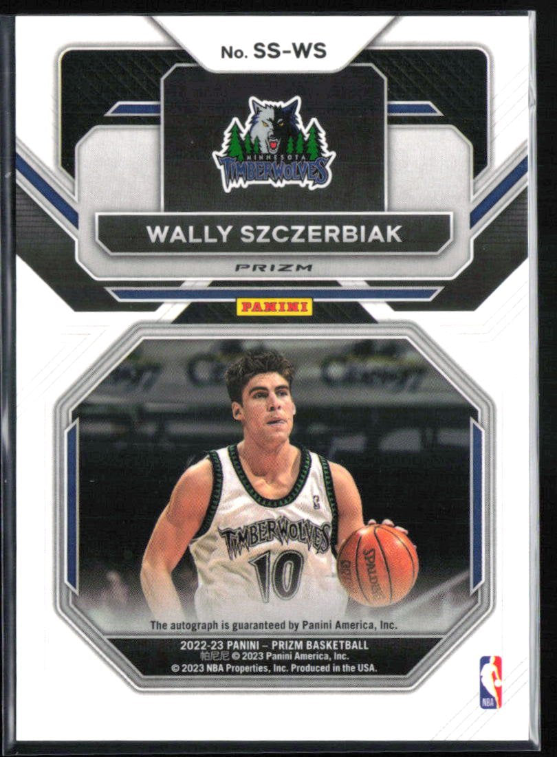 Wally Szczerbiak Auto Red Scope Sensational Signatures