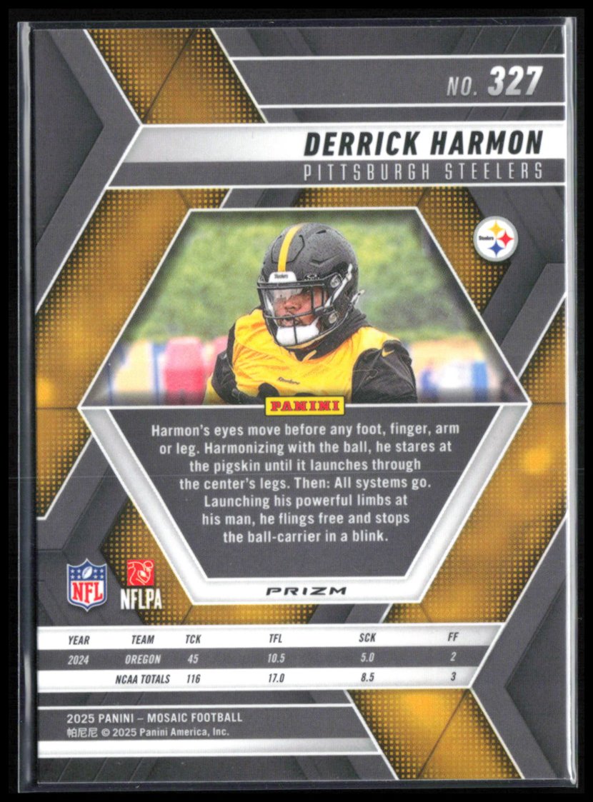 Derrick Harmon RC Red White