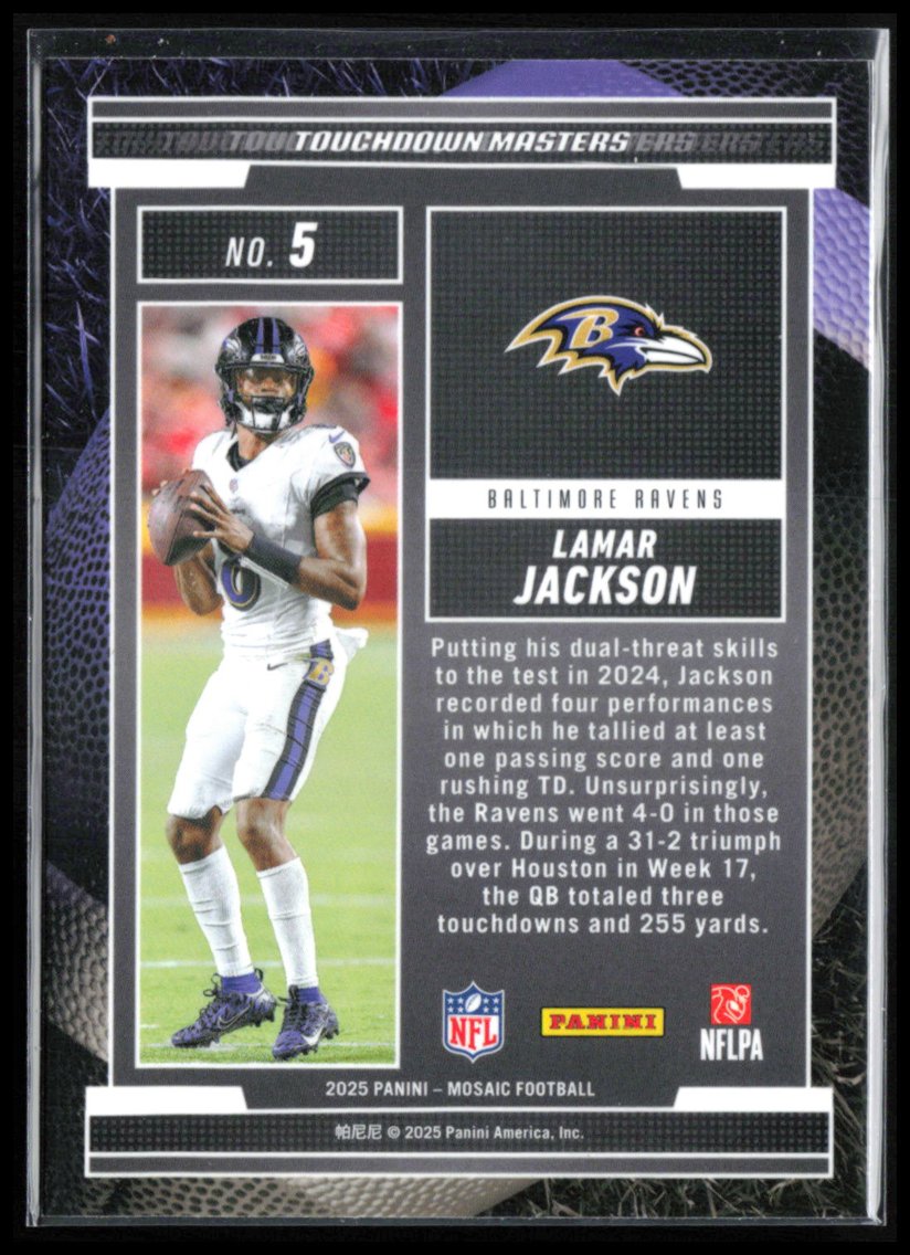 Lamar Jackson Mosaic Prizm
