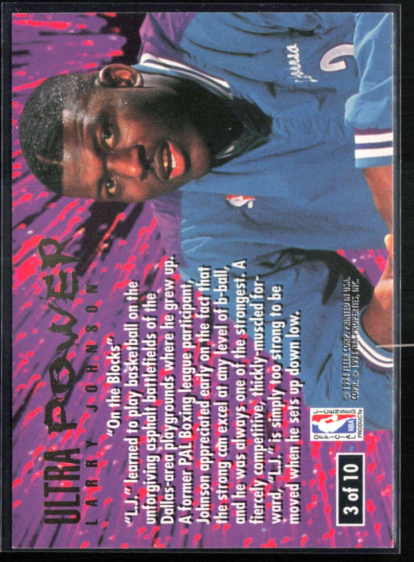 Larry Johnson 1994 Fleer Ultra Power