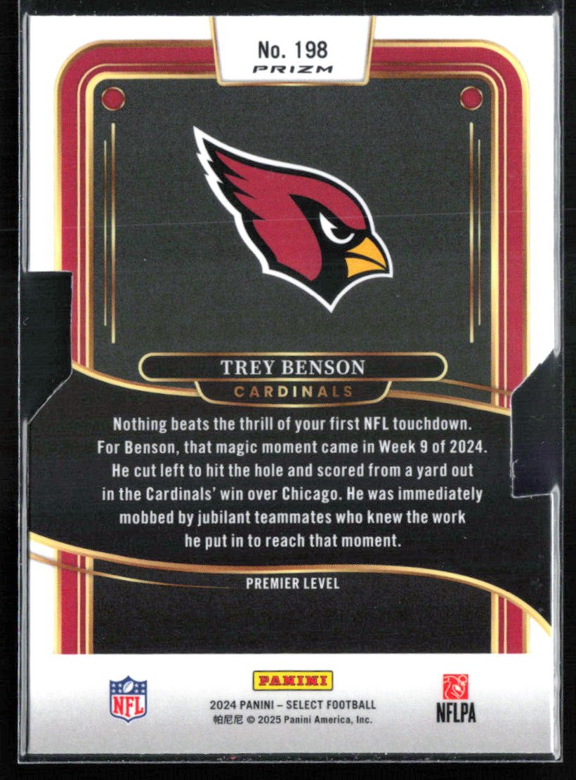 Trey Benson RC Premier Silver